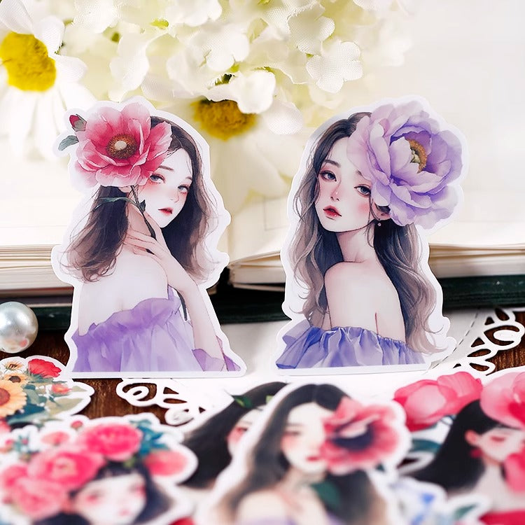 Flower Girl Stickers 18pcs