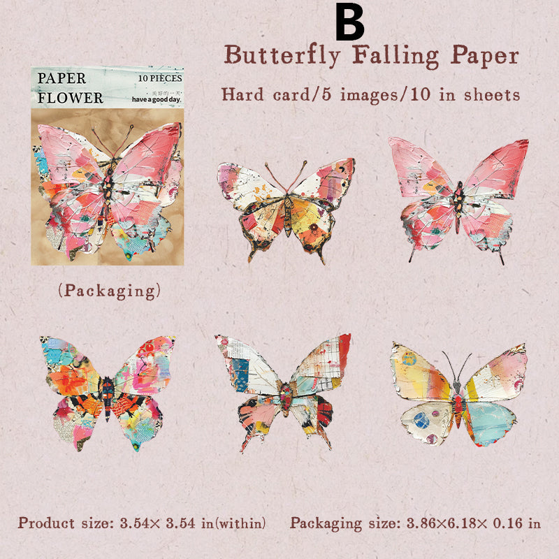 Flower House on Paper Sticker 10pcs