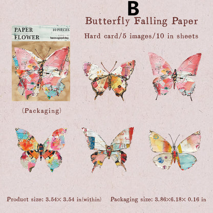 Flower House on Paper Sticker 10pcs