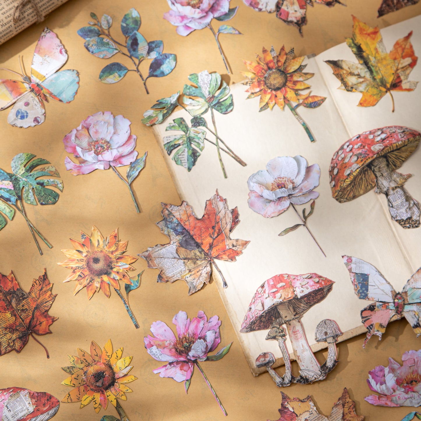 Flower House on Paper Sticker 10pcs