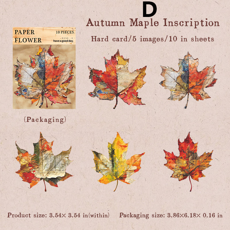 Flower House on Paper Sticker 10pcs