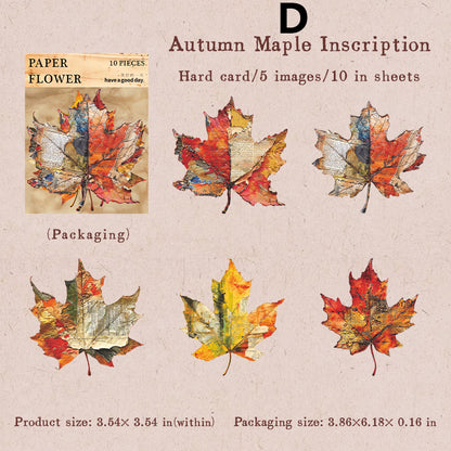 Flower House on Paper Sticker 10pcs