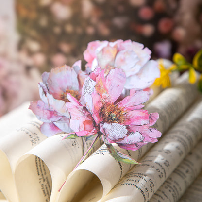 Flower House on Paper Sticker 10pcs