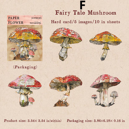 Flower House on Paper Sticker 10pcs