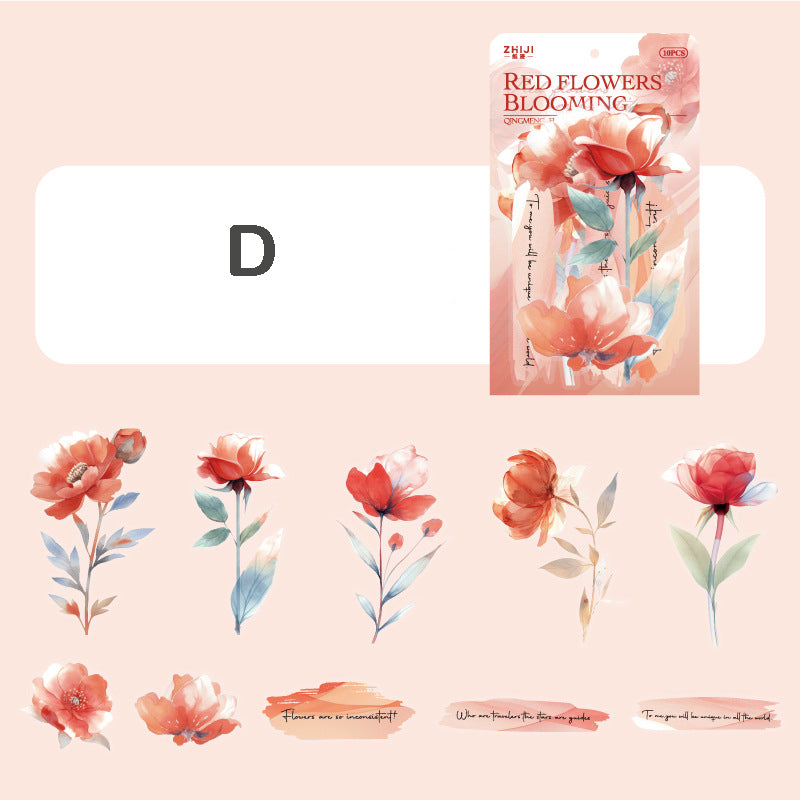 Flower Island Stickers 10pcs