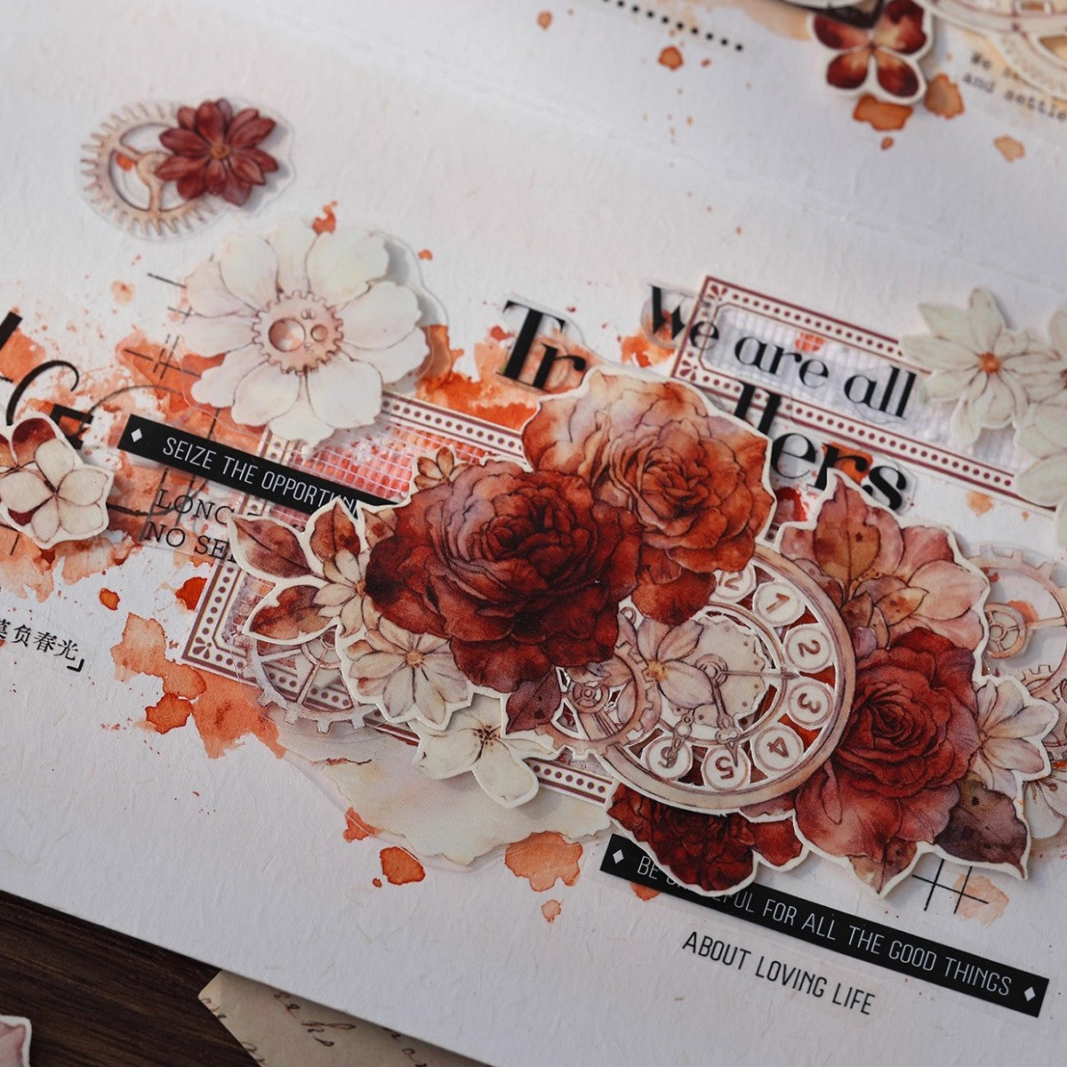 6cm*120cm Flower Language Moments Flower Tape