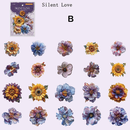 Flower Language Stickers 40pcs