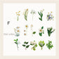 Flower Letter Stickers Pack 15pcs