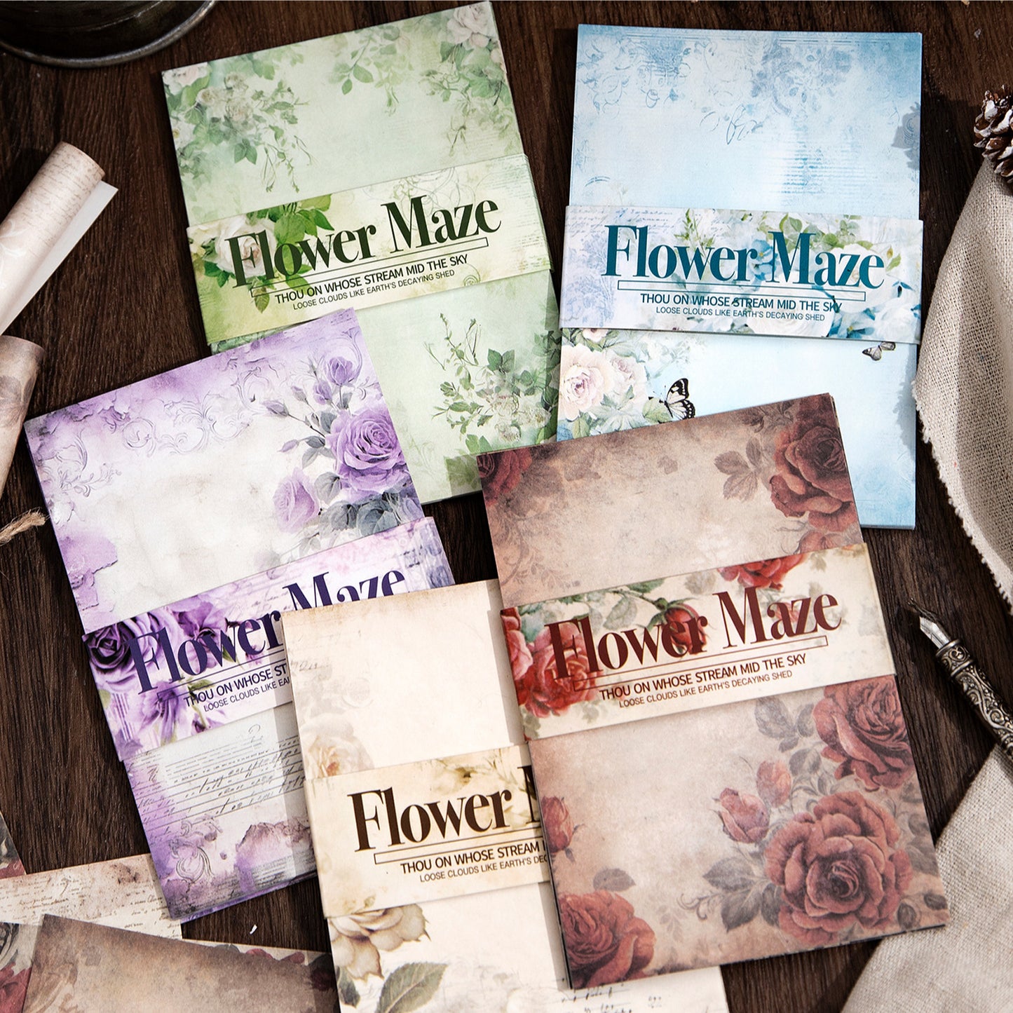 Flower Maze Paper 30pcs