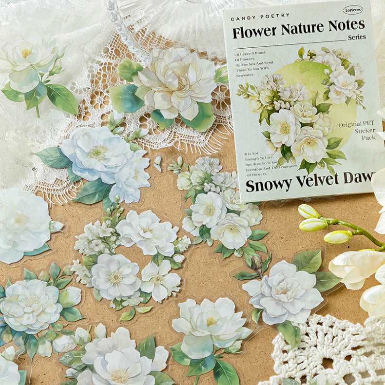 Flower Nature Notes Sticker 20pcs