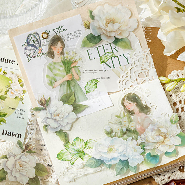 Flower Nature Notes Sticker 20pcs