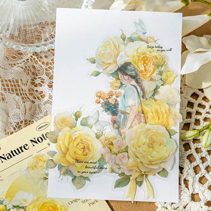 Flower Nature Notes Sticker 20pcs