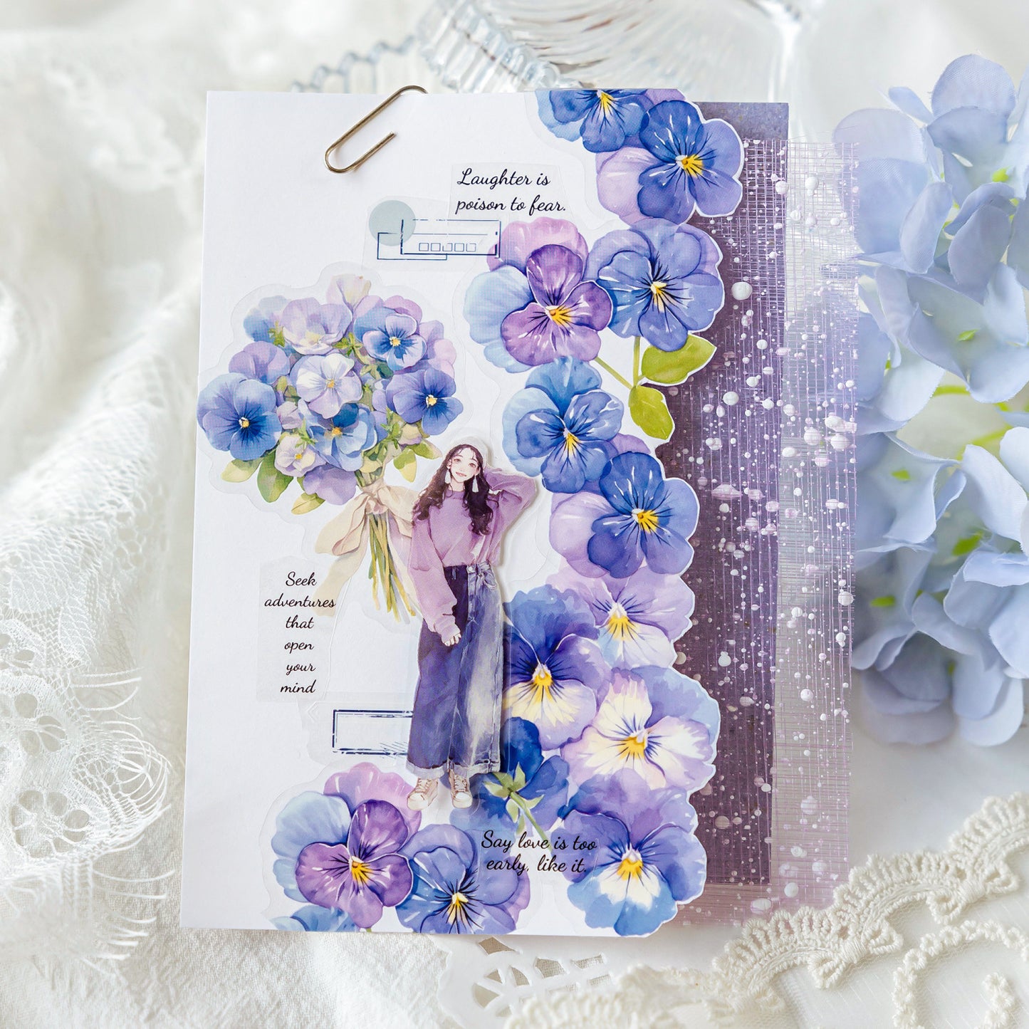 Flower Nature Notes Sticker 20pcs