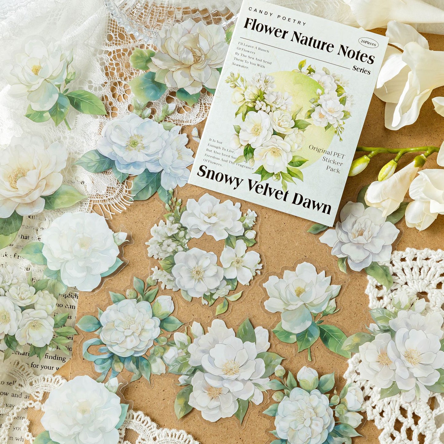 Flower Nature Notes Sticker 20pcs