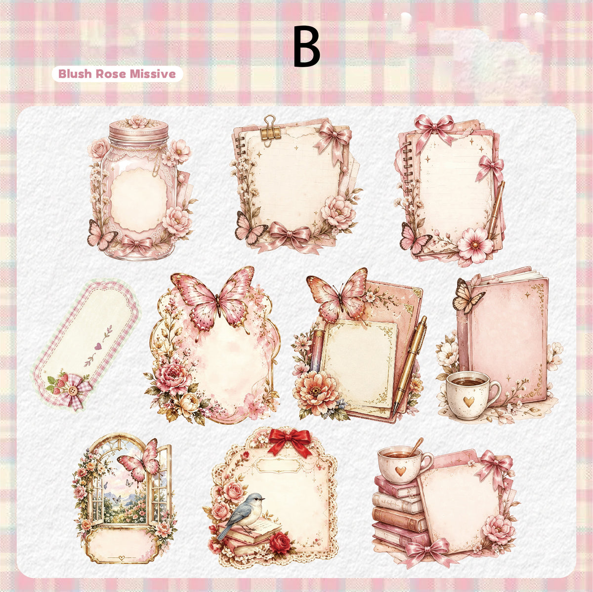 Flower Note Sticker 20pcs