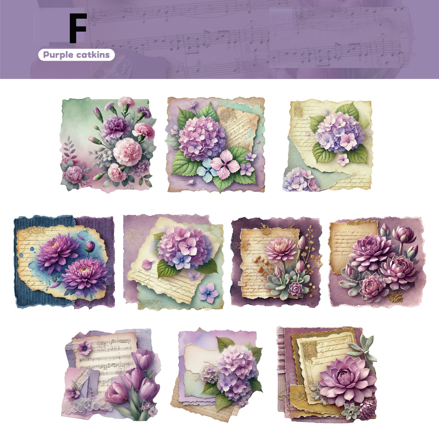 Flower Notes 20pcs