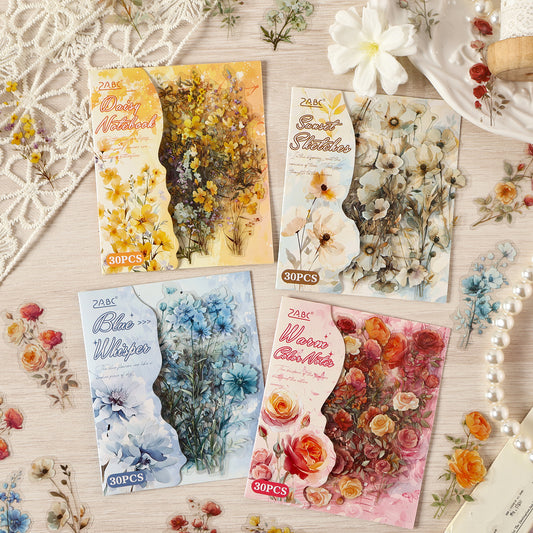 Flower Trade Wind Sticker 30pcs