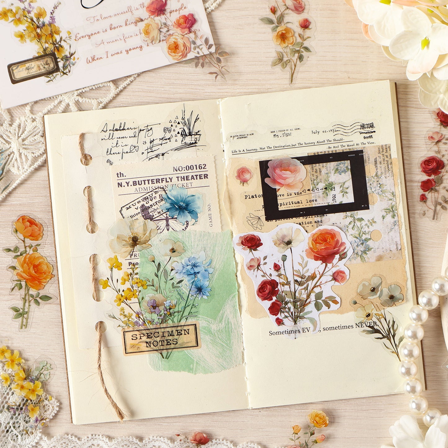 Flower Trade Wind Sticker 30pcs