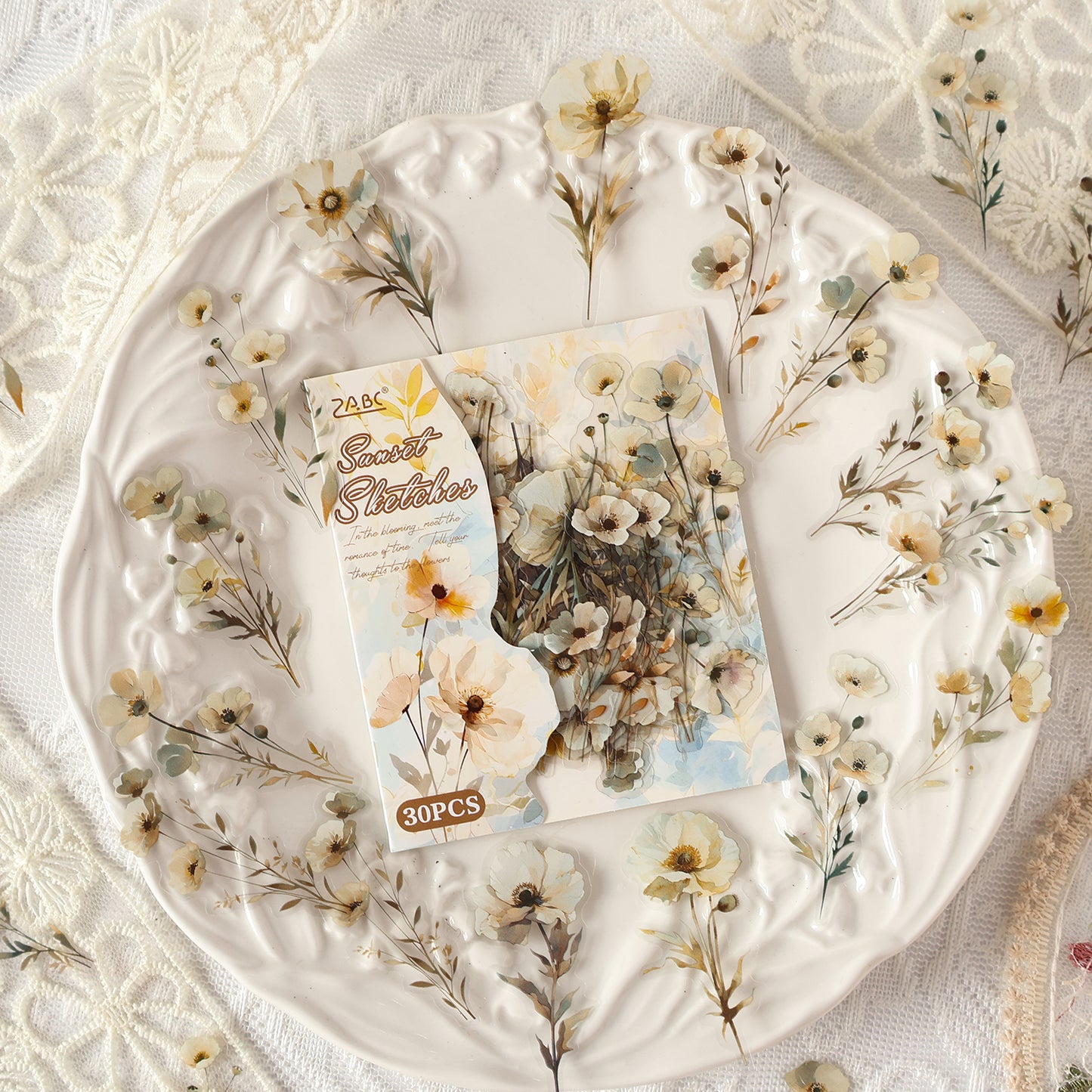 Flower Trade Wind Sticker 30pcs