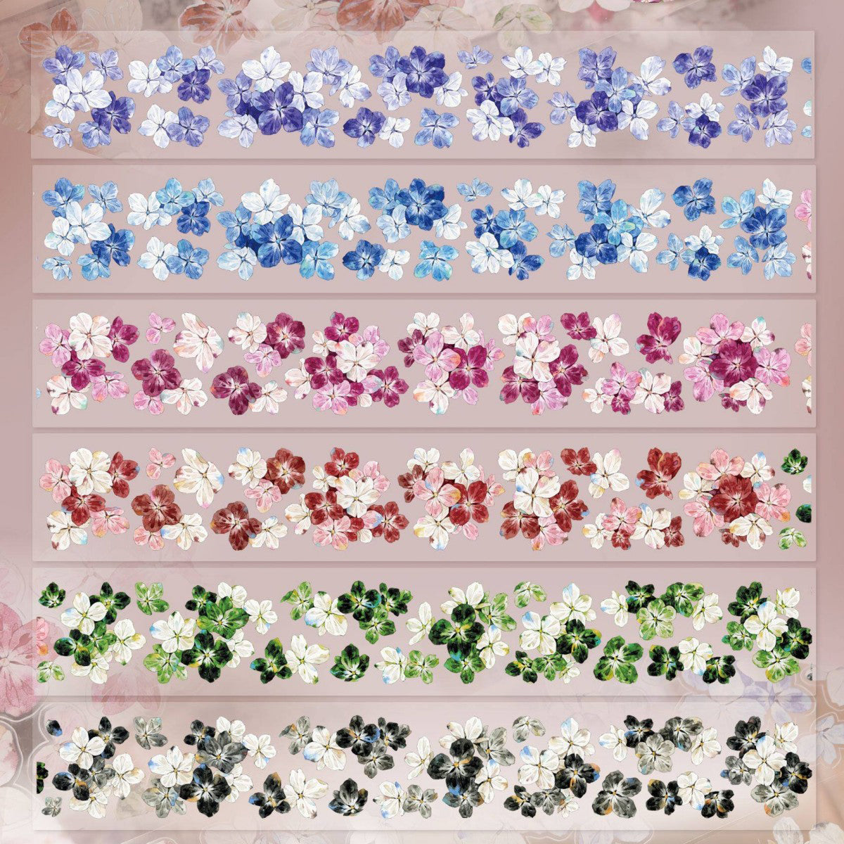 5cm*200cm Die-cutting Flower Under The Star Flower Tape