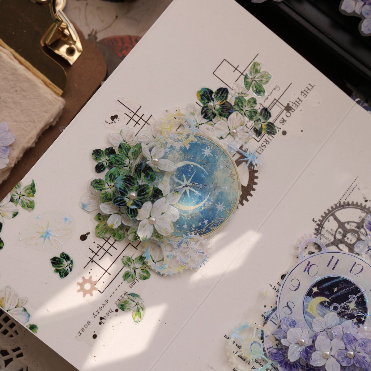 5cm*200cm Die-cutting Flower Under The Star Flower Tape