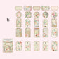 Flower Washi Sticker and Tag Kit 50pcs