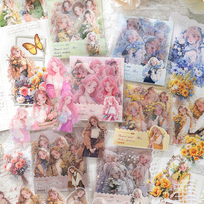 Flower and Alice Stickers 30pcs