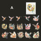 Flower and Birds Stickers 30pcs