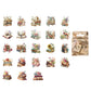 Flower and Books Stickers 46pcs