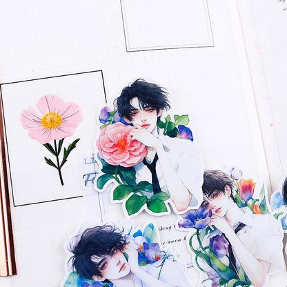 Flower and the Teenager Stickers 16pcs