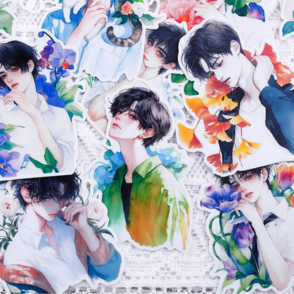 Flower and the Teenager Stickers 16pcs