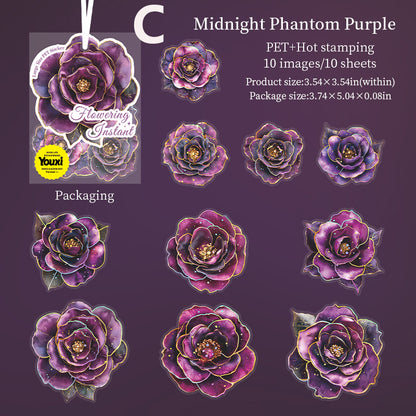 Flowering Instant Sticker 10pcs