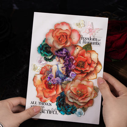 Flowering Instant Sticker 10pcs