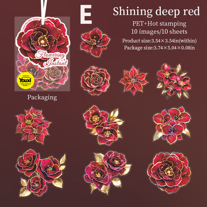 Flowering Instant Sticker 10pcs