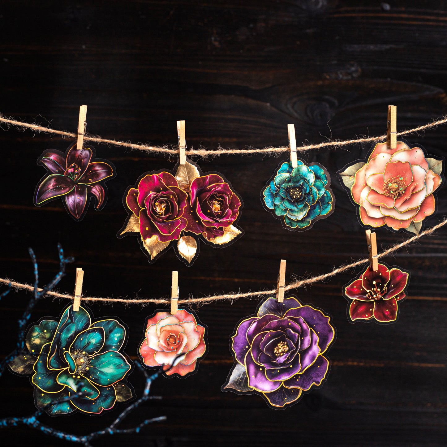 Flowering Instant Sticker 10pcs