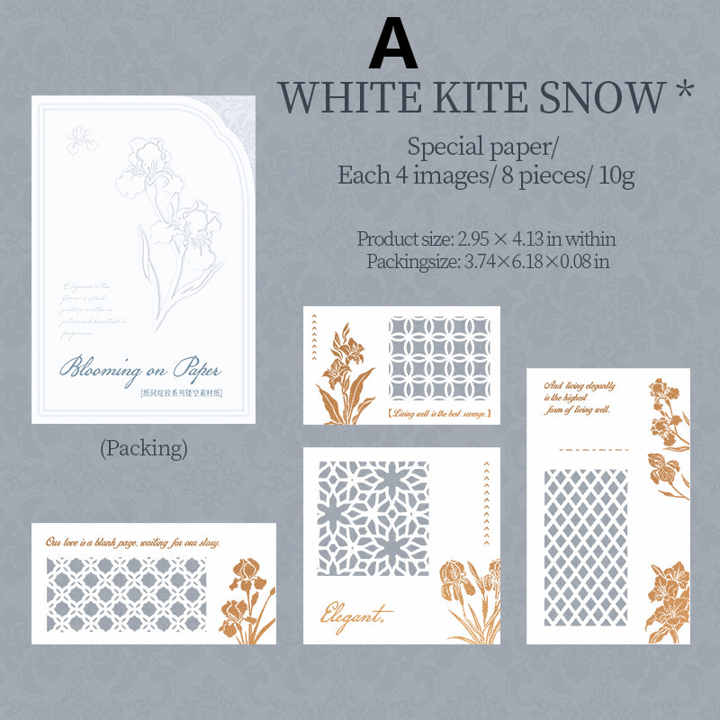 Flowering in The Pages 8pcs