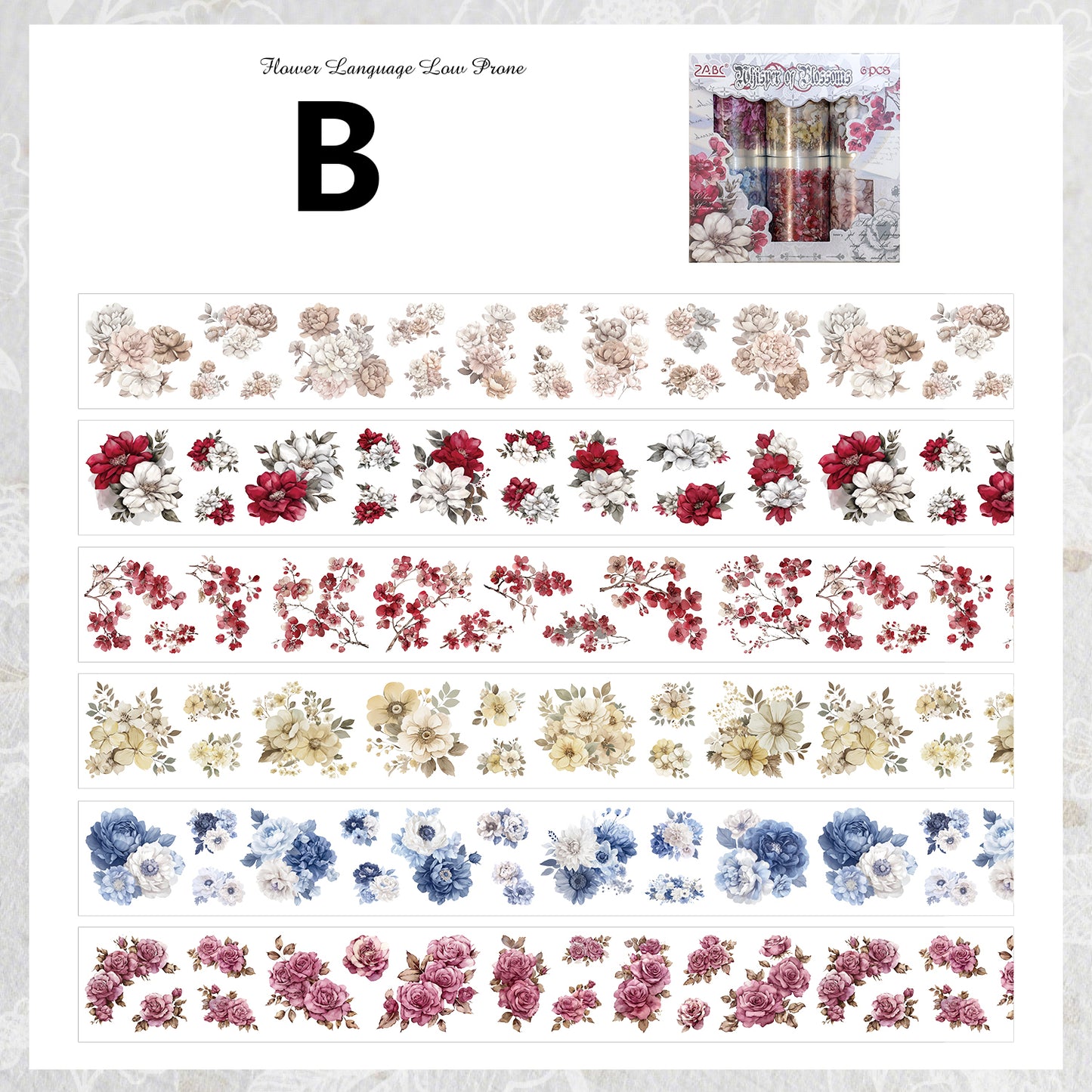 Flowers And Plants Tape Set