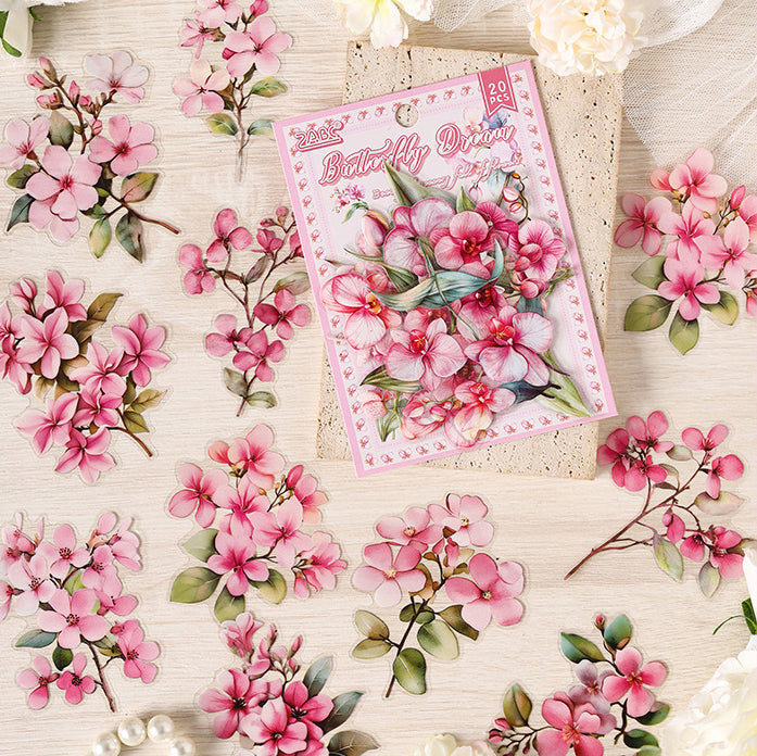 Flowers Are in Good Place Stickers 20pcs