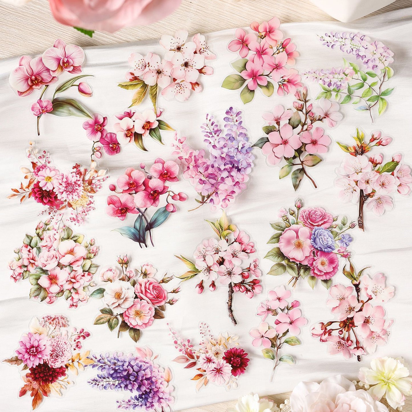 Flowers Are in Good Place Stickers 20pcs