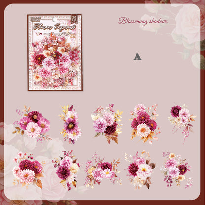 Flowers Are in Good Place Stickers 20pcs