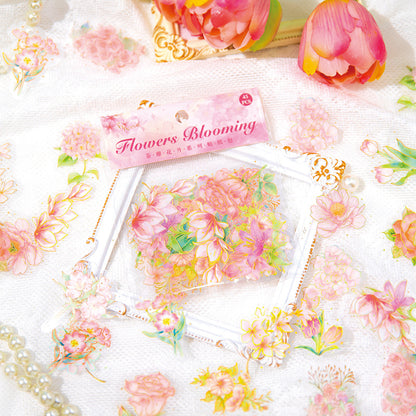 Flowers Blooming Stickers 45pcs