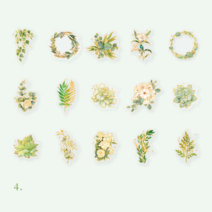 Flowers Blooming Stickers 45pcs