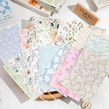 Flowers Blooming on the Street Paper 100pcs