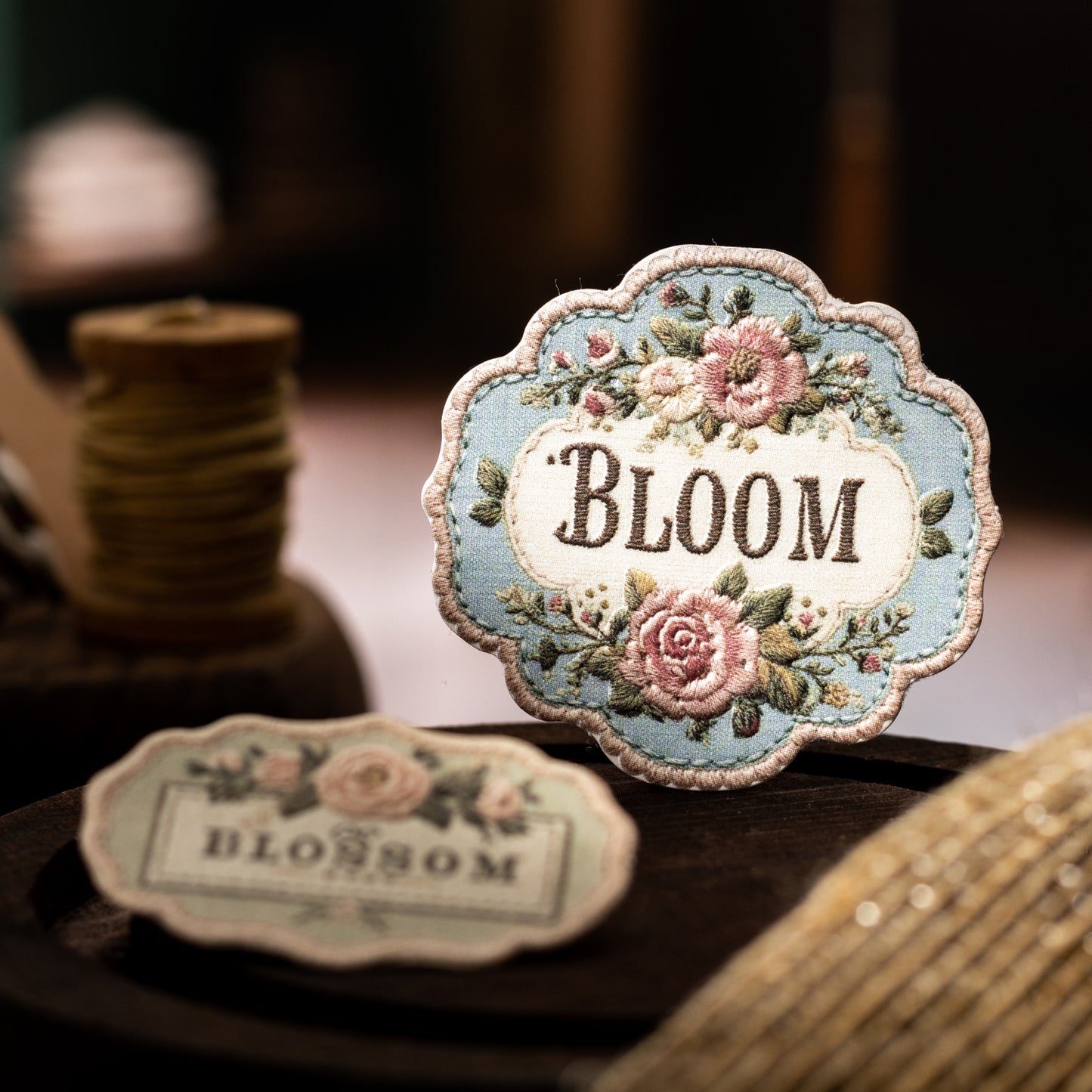 Flowers Embroider Sticker 10pcs