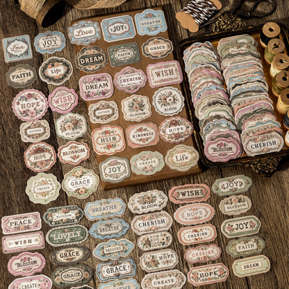 Flowers Embroider Sticker 10pcs