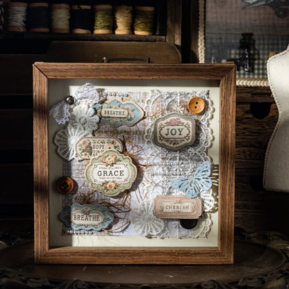 Flowers Embroider Sticker 10pcs