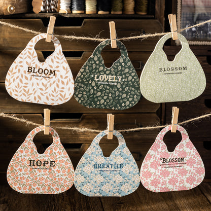 Flowers Embroider Sticker 10pcs