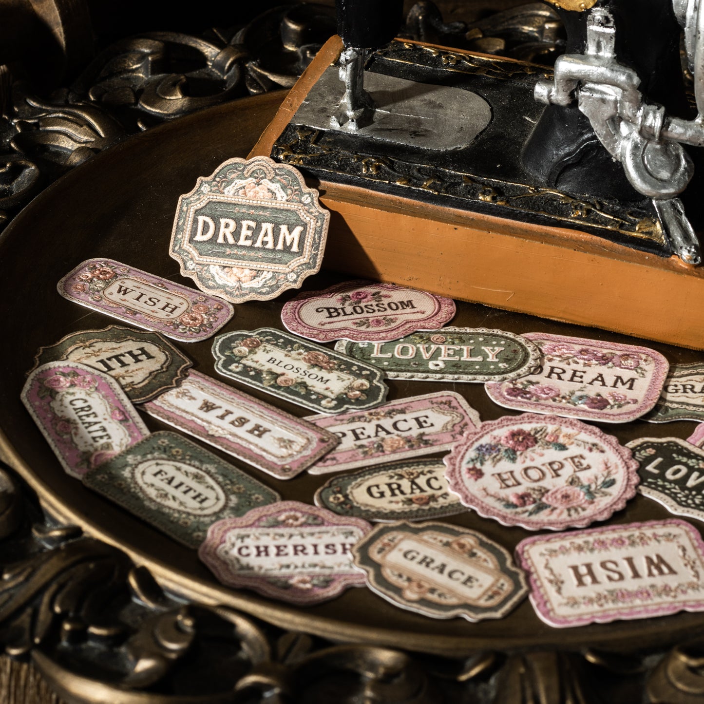 Flowers Embroider Sticker 10pcs