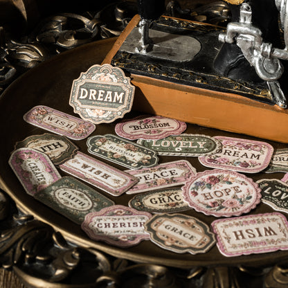 Flowers Embroider Sticker 10pcs