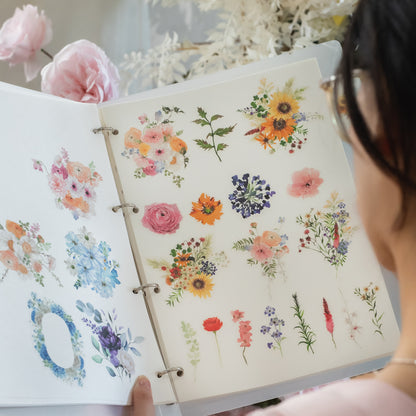 Flowers Bloom Sticker 25pcs